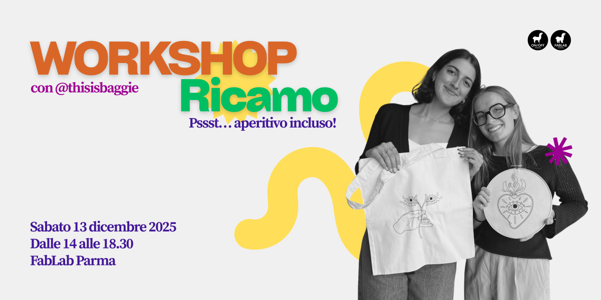 Workshop di ricamo con @thisisbaggie